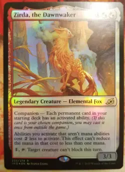 mtg magic zirda, the dawnwaker FOIL ENGLISH FRENCH eveilleur de l'aube 4 availab - Image 1