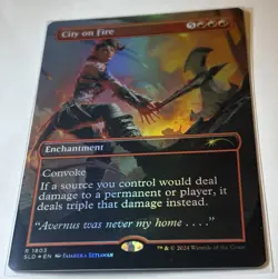 🌟 City on Fire (Rainbow 🌈Foil) Secret Lair Drop FOIL MTG 🌟 - Image 1