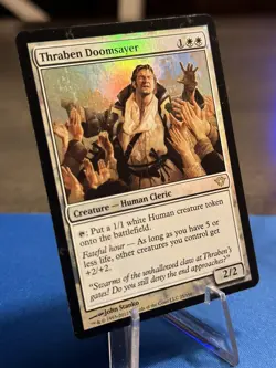 Thraben Doomsayer - Foil English MTG Dark Ascension - Image 1