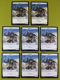8 Knight Token Core Set 2021 M21 Magic the Gathering MTG 8 - Image 1