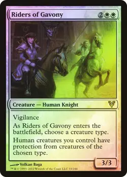 Avacyn Restored MTG Foil Riders of Gavony Magic - Image 1