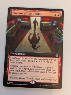 MTG Shadow of the Goblin (Extended Art) Marvel's Spider-Man Regular NM - Image 1