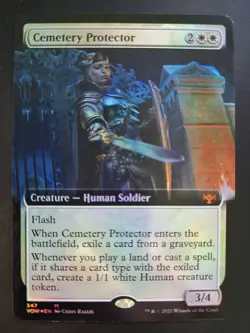 Cemetery Protector NM EXTENDED FOIL Innistrad: Crimson Vow MTG FREE SHIPPING - Image 1