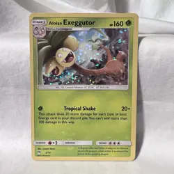 Pokemon TCG Alolan Exeggutor Forbidden Light 2/12 Regular Rare - Image 1