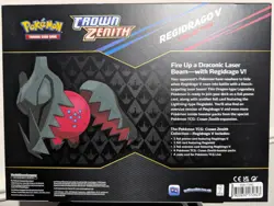 Pokemon TCG Crown Zenith Regidrago V Collection Box Factory Sealed New - Image 2