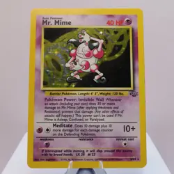 Pokemon TCG - Mr. Mime 6/64 Jungle Holo Rare WOTC 1999 - EXC - Image 2