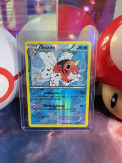 Seaking 28/162 Pokemon TCG XY Breakthrough Reverse Holo Uncommon LP - Image 1