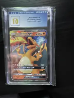 2019 Pokemon Charizard GX Hidden Fates 9/68 CGC 10 Pristine - Image 1
