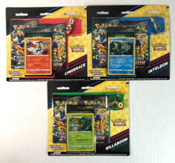 Pokemon Crown Zenith 3 Pin Collection Blister Pack Set Sealed - 9 Booster Packs! - Image 1