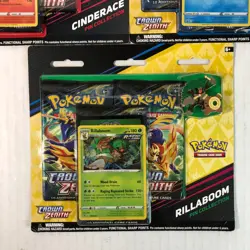 Pokemon Crown Zenith 3 Pin Collection Blister Pack Set Sealed - 9 Booster Packs! - Image 4