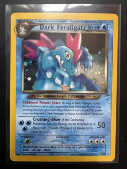 Pokemon TCG | Dark Feraligatr | Holo Rare | Neo Destiny 5/105 | Vintage | LP - Image 3
