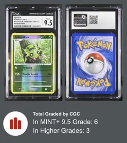 2007 Pokemon Mysterious Treasures Reverse Holo 103/123 Spinark CGC 9.5 MINT - Image 3