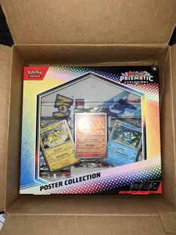 Sealed Pokemon TCG S&V Prismatic Evolutions Poster Collection Box NEW - Image 1