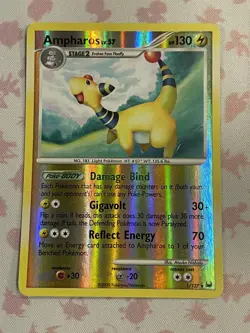 Pokemon TCG Ampharos 1/127 Ultra Rare Reverse Holo NM/LP - Image 1