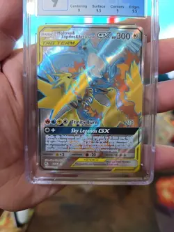 Pokemon 2019 Sun & Moon Hidden Fates Moltres Zapdos Articuno GX #66/68 CGC 9 - Image 4