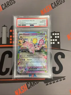2025 POKEMON PRE EN-PRISMATIC EVOLUTIONS SURPRISE BOX EXCLUSIVE ESPEON EX PSA 10 - Image 1