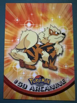 Arcanine #59 Topps Series 1 TV Animation Edition Blue Label Pokemon TCG 1999 - Image 1