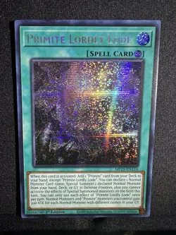 Primite Lordly Lode - YuGiOh! MP25-EN114 Prismatic Secret Rare 1st Ed NM - Image 1