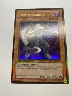 Yu-Gi-Oh! Necro Gardna Ultra Rare Limited Edition GLD2-EN027 HP - Image 1