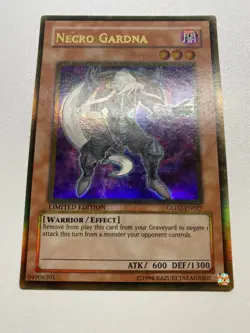 Yu-Gi-Oh! Necro Gardna Ultra Rare Limited Edition GLD2-EN027 HP - Image 1