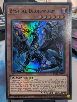 YuGiOh! Bystial Druiswurm DABL-EN008 Super Rare 1st Ed - Image 1