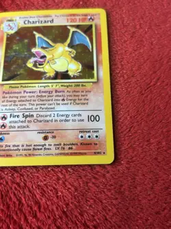 Charizard 004/102 Base Set Holo 1999 Wotc Vintage Pokemon Card Played - Image 4