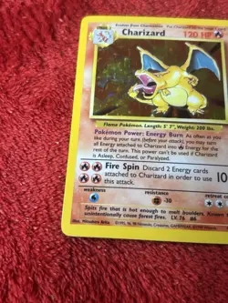 Charizard 004/102 Base Set Holo 1999 Wotc Vintage Pokemon Card Played - Image 5