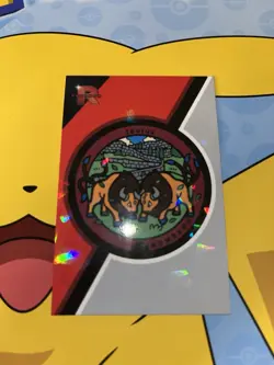 Badge Tauros - Cracked Ice Holo - Team Rocket Card Database - Pokemon Card - Image 1