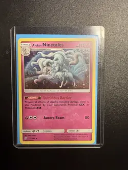 Pokemon Alolan Ninetales TCG Team Up Sun Moon Rare Holo Card 111/181 Near Mint - Image 4