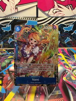 Nami OP11-054 (Alternate Art) - A Fist of Divine Speed One Piece English NM Card - Image 1