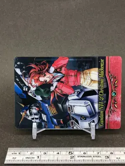 Gundam NT1 & Christina Mackenzie Wafer Card MORINAGA Megahouse Japanese Anime - Image 3