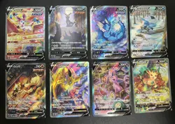 Korean Pokemon Eevee Heroes Cards Lot 8 Umbreon V Alt Art + 7 Full Set SWSH NM! - Image 1