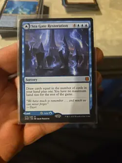 Sea Gate Restoration LP MDFC MTG Zendikar Rising underrated set Cards or Mana - Image 1