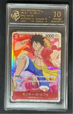 2022 ONE PIECE cards JAP Monkey D. Luffy OP01-024 SR RPA 10（SAME AS PSA 10) - Image 1