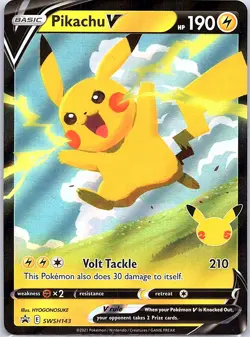 Pikachu V SWSH143 SWSH: Sword & Shield Promo Cards - Pokemon Card - NM - Image 1