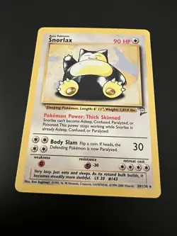 Snorlax 30/130 Base Set 2 2000 Pokemon Card Rare NM - Image 1
