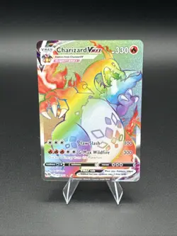 Charizard VMAX Rainbow Rare Holo Card 74/73 Champions Path Secret Rare NM - Image 1
