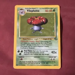 1999 Pokemon TCG Jungle Vileplume Holo Rare Card #15/64 NM Condition - Image 1