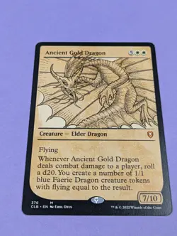 MTG Magic: Commander Legends: Ancient Gold Dragon #376 Mythic - NM - Image 1