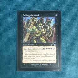 Culling the Weak Magic: The Gathering Exodus Rare MTG - Image 1