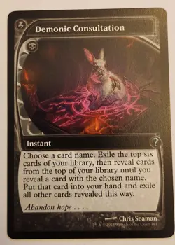 Demonic Consultation (Future Sight) Mystery Booster 2 #181 Regular NM+ - Image 1