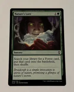 MTG Nature's Lore - Commander Legends Battle for Baldur's Gate NM - Image 1