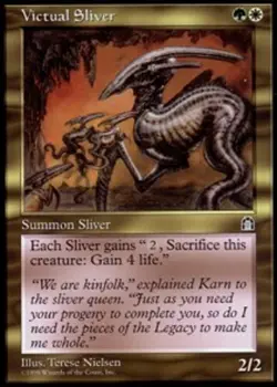Victual Sliver ~ Lightly Played Stronghold MTG Magic UltimateMTG Multi-Color Car - Image 1