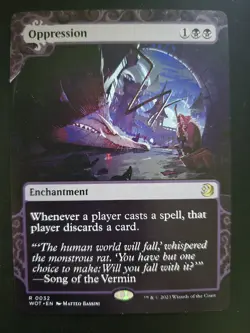 Oppression NM Wilds of Eldraine: Enchanting Tales MTG FREE SHIPPING - Image 1