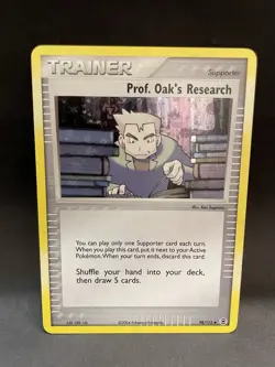 PROF OAK’S RESEARCH 98/112 EX Red Green Holo NM Pokemon TCG - Image 1