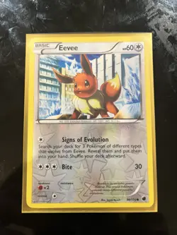 Eevee (Reverse Holo) 90/116 Plasma Freeze (2013) Pokemon TCG - NM - Image 1