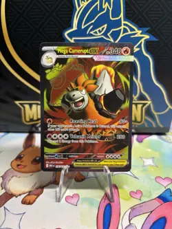 Pokemon TCG Mega Evolution Mega Camerupt EX 156/132 Ultra Rare - Image 1
