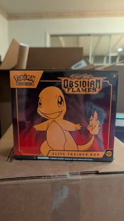 Pokemon: Scarlet & Violet 3: Obsidian Flames Elite Trainer Box - 9 Packs 820650853913 - Image 1