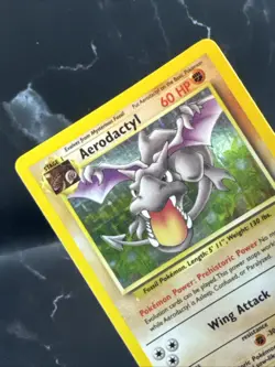 Pokemon TCG Aerodactyl Fossil 1/62 Holo Unlimited Holo Rare - Image 5