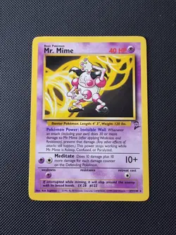 Pokemon - Mr. Mime - Non Holo - 27/130 - Base Set 2 - Rare Card - Image 4